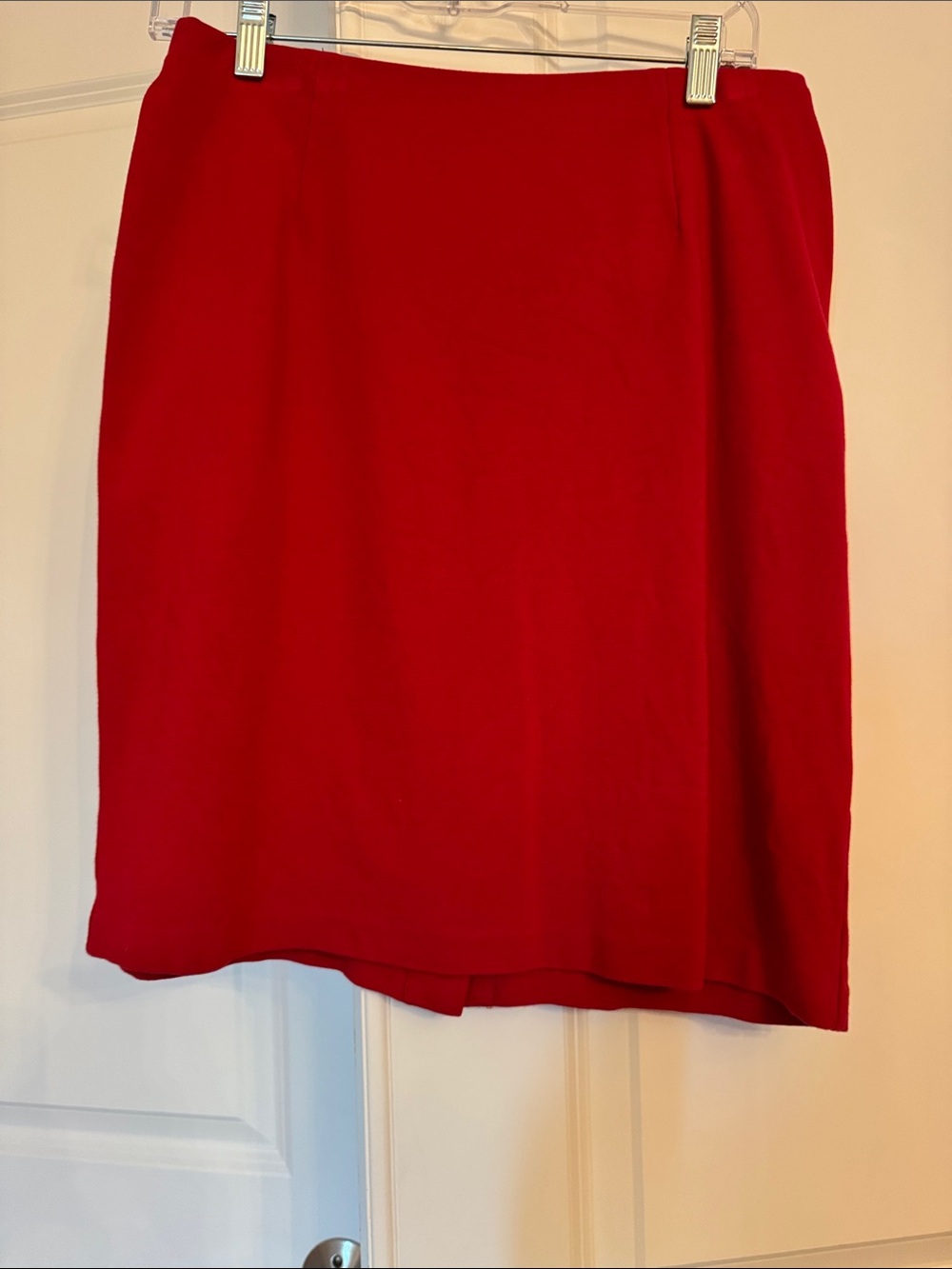 J. Jill Red Pencil Skirt
